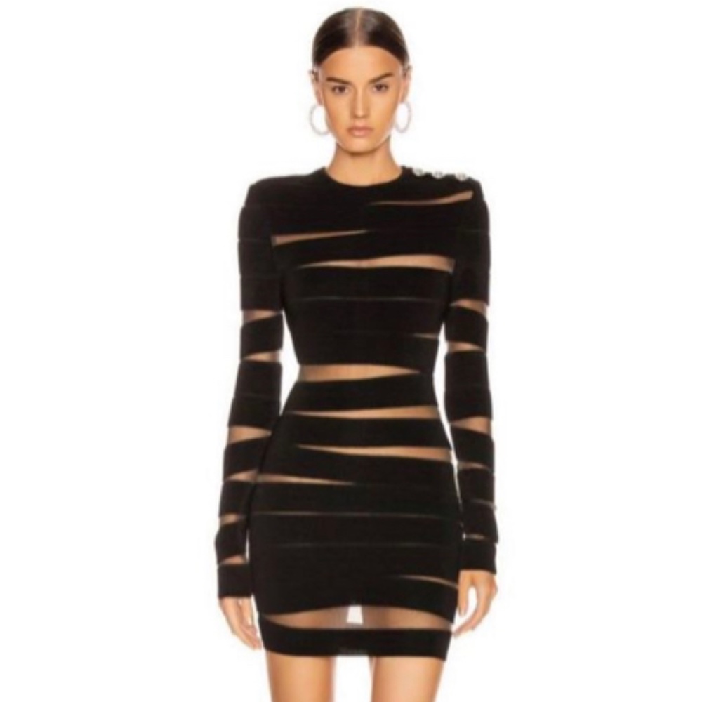 *New* Black BANDAGE GAUZE GRESS